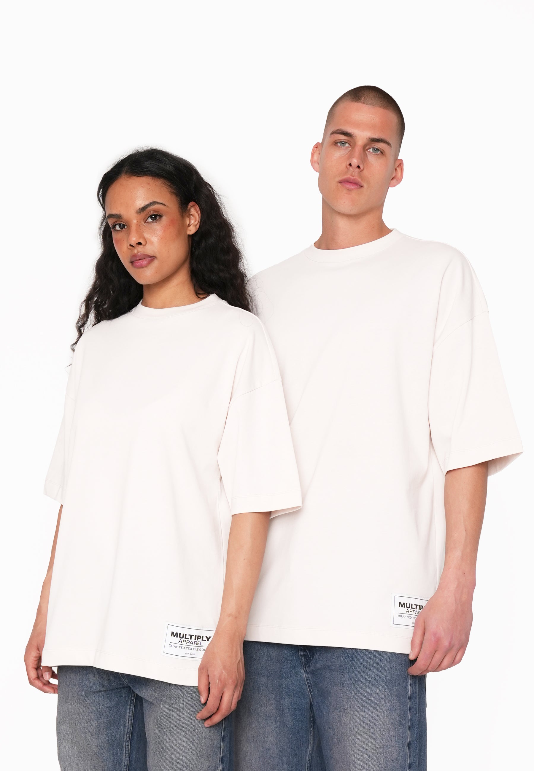 Oversize T-Shirt ASHES White Sand