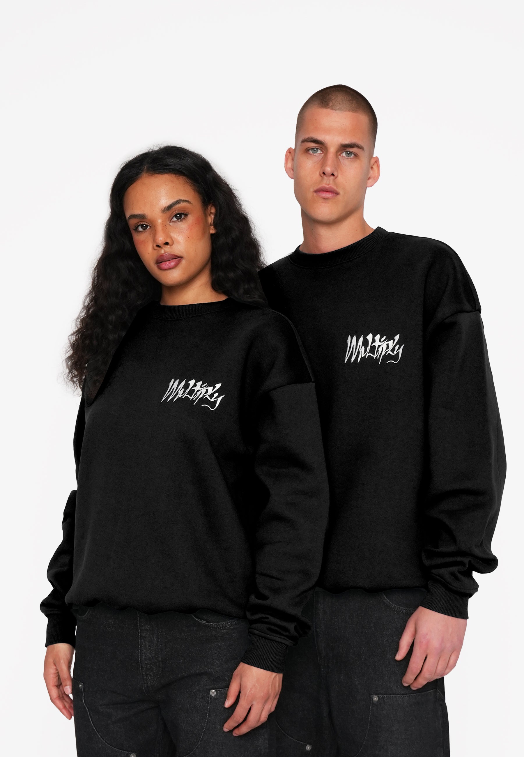 Oversize Sweatshirt MANUSCRIPT Black