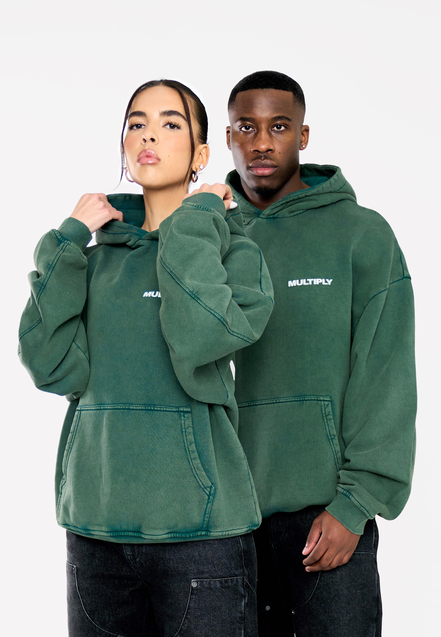 Oversize Hoodie MULTIPLY Botanical Garden Washed