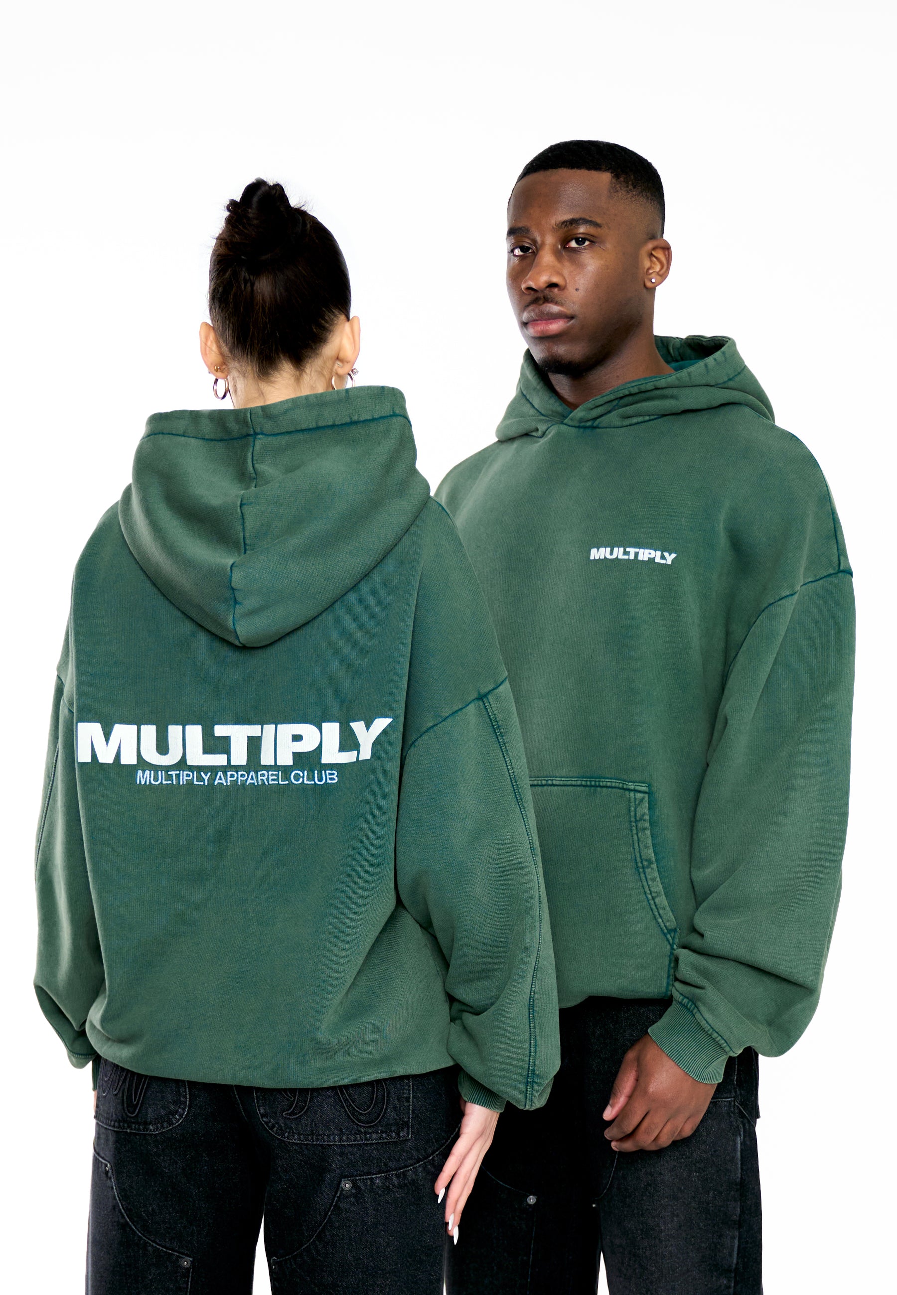 Oversize Hoodie MULTIPLY Botanical Garden Washed
