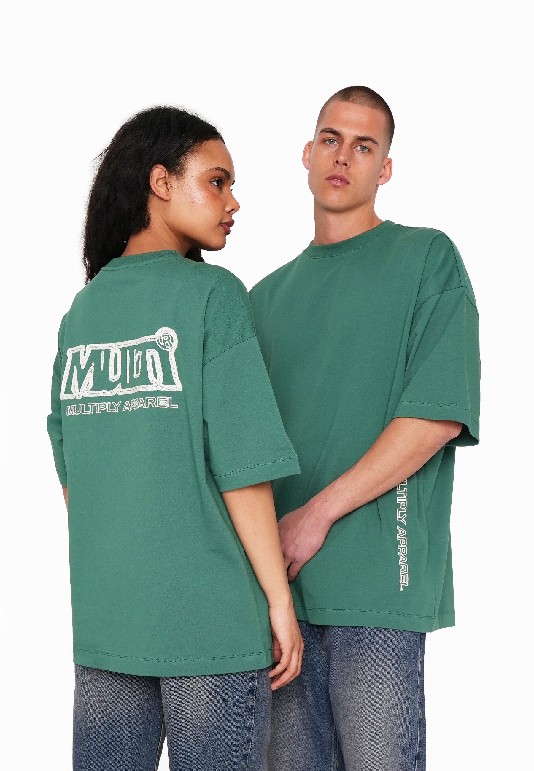 Oversize T-Shirt EDGE Smoke Pine