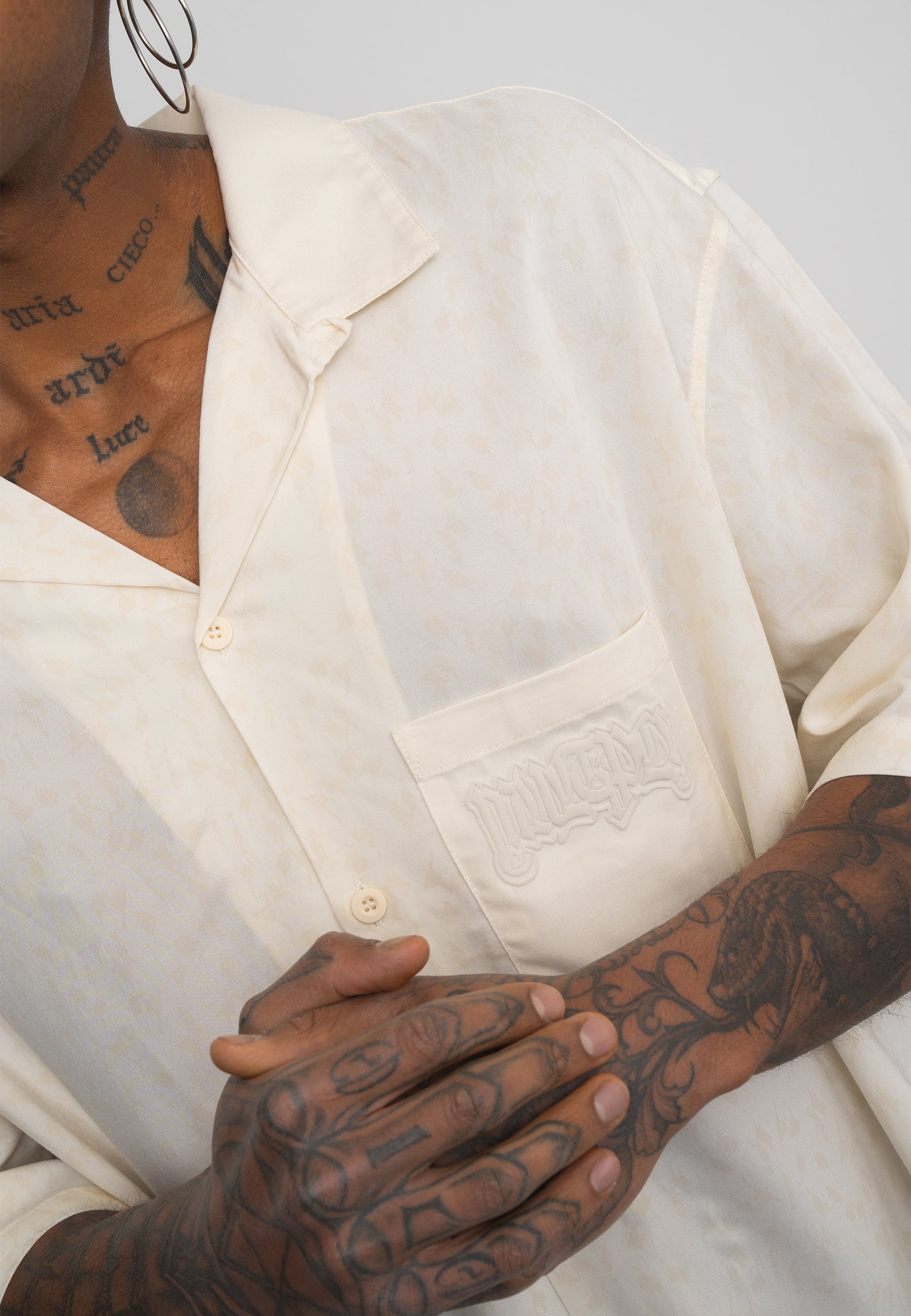 Oversize Shirt INMATES White Asparagus