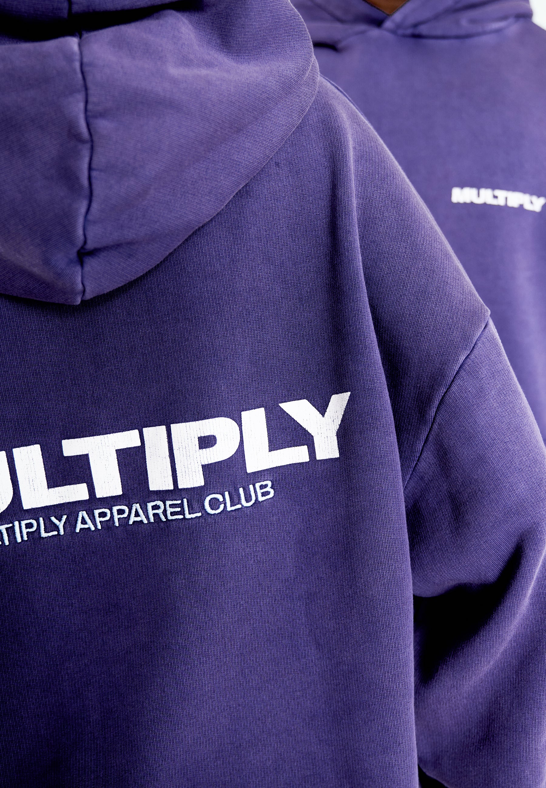 Oversize Hoodie MULTIPLY Purple Velvet Washed