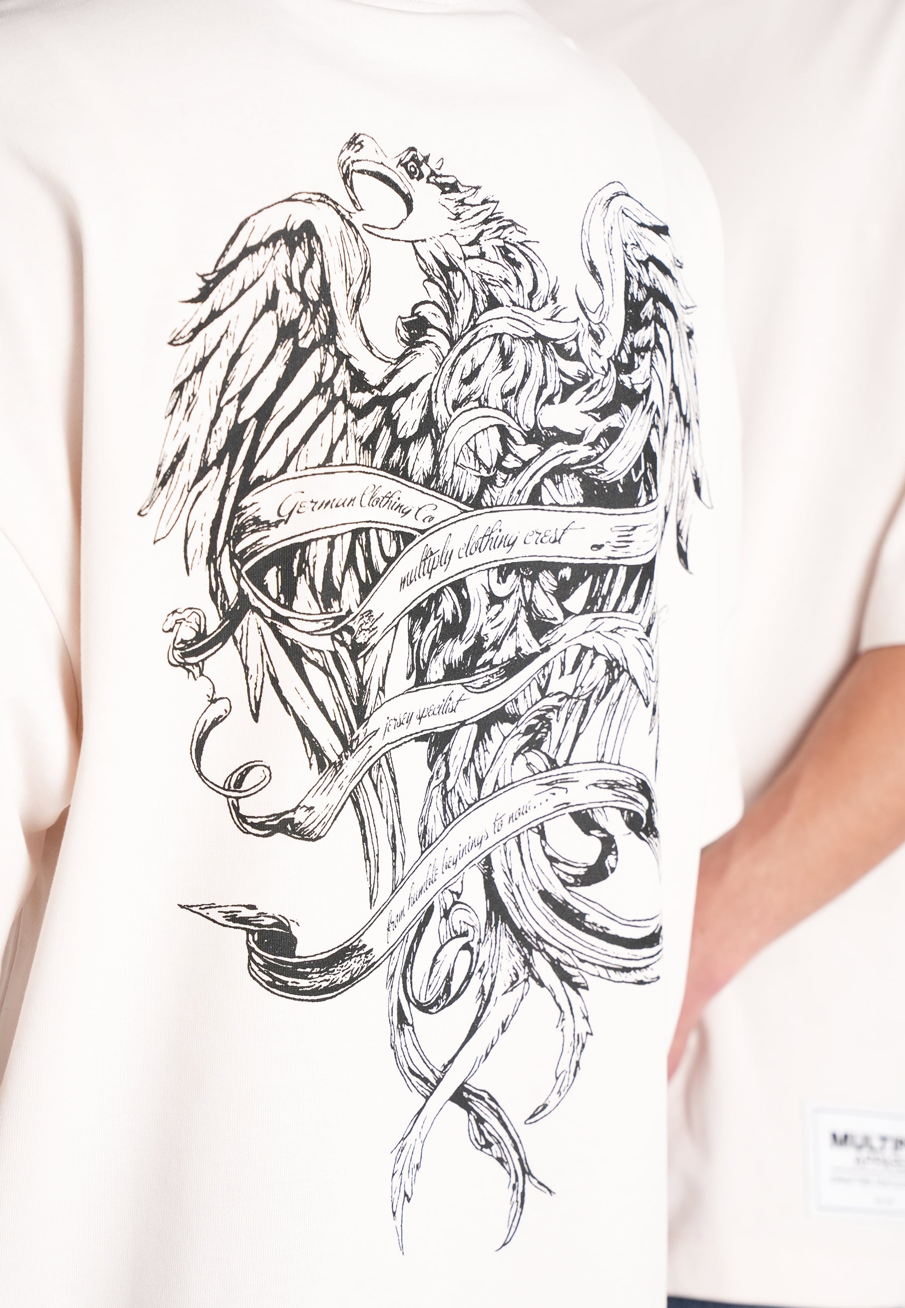 Oversize T-Shirt ASHES White Sand