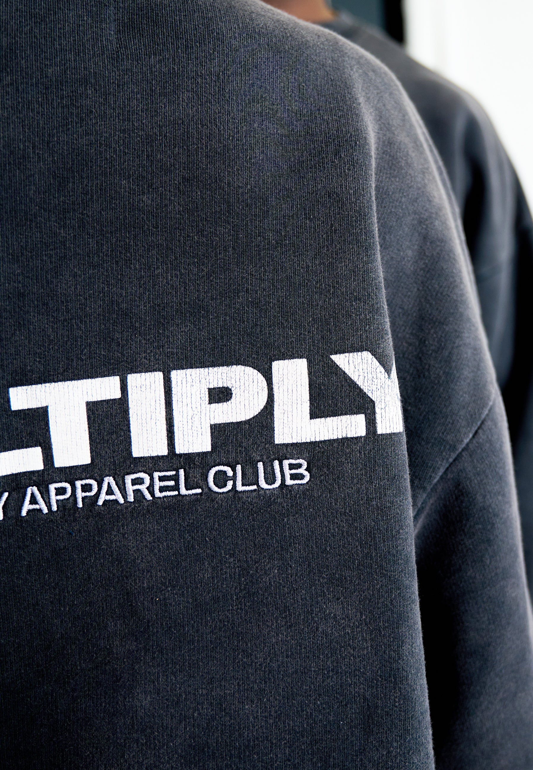 Oversize Sweatshirt MULTIPLY Black Washed