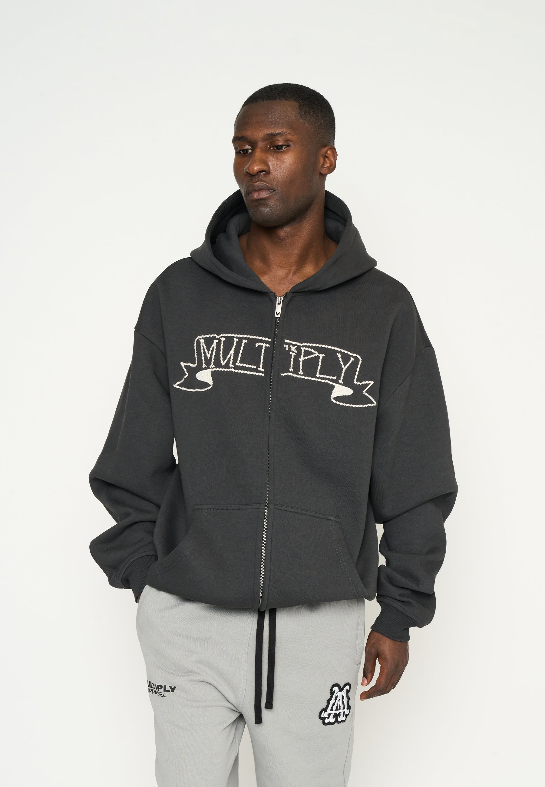 Oversize Zip Hoodie IDOL Black Soda