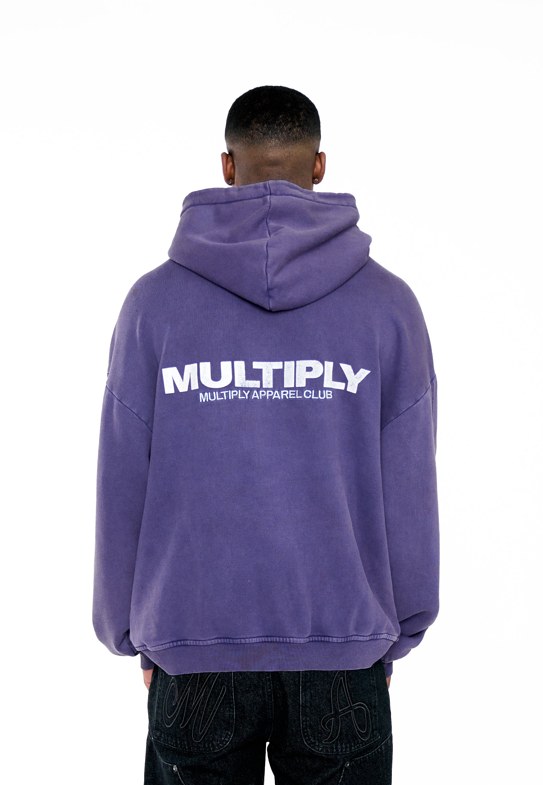 Oversize Hoodie MULTIPLY Purple Velvet Washed