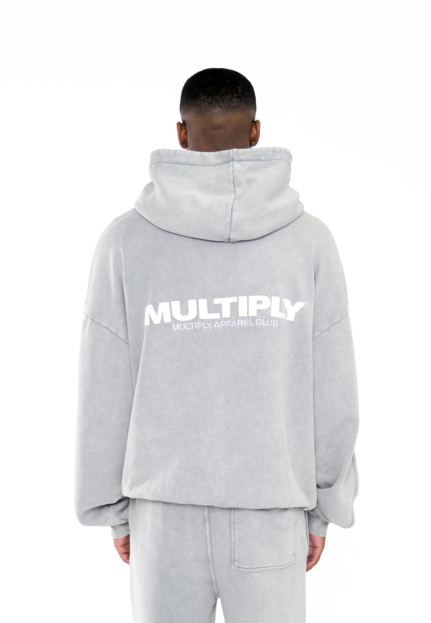 Oversize Hoodie MULTIPLY Ultimate Grey Washed