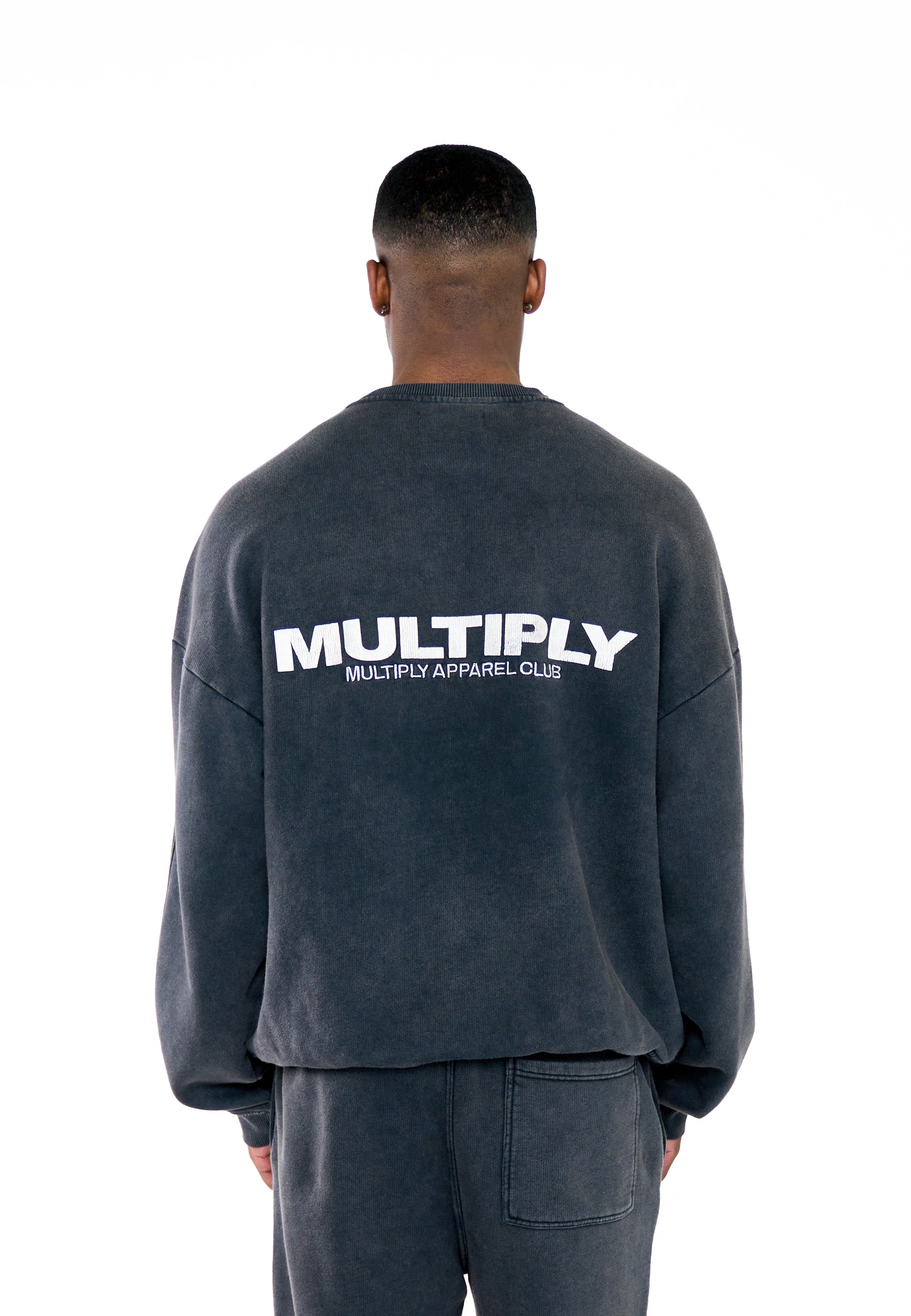 Oversize Sweatshirt MULTIPLY Black Washed