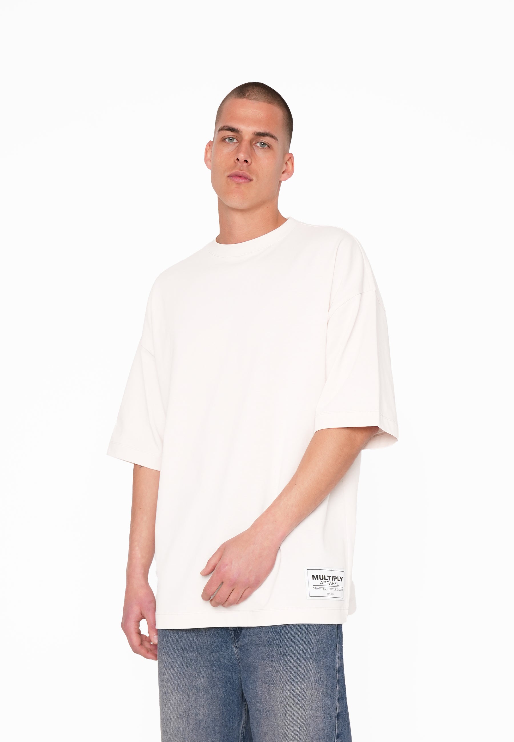 Oversize T-Shirt ASHES White Sand