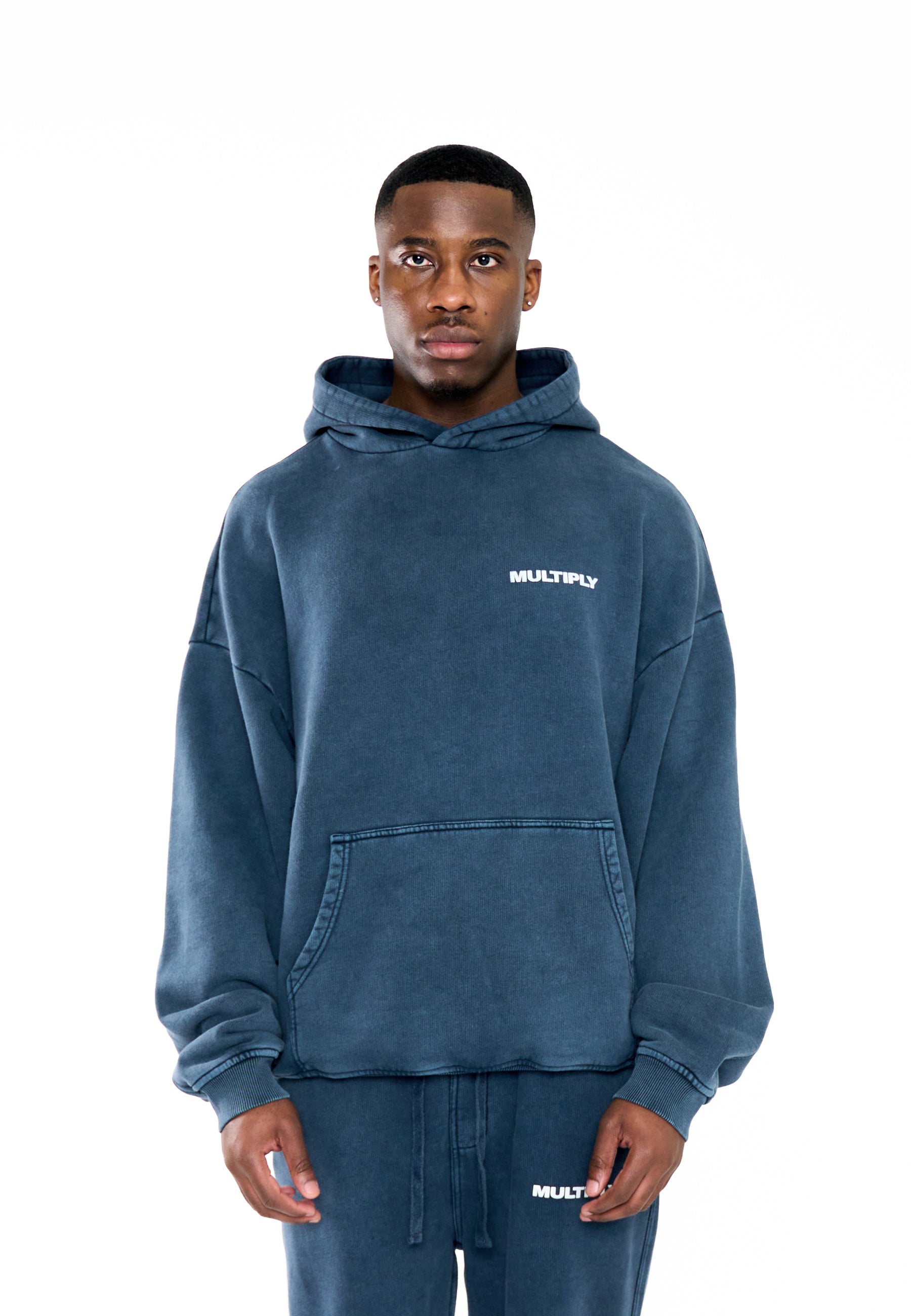 Oversize Hoodie MULTIPLY Pageant Blue Washed