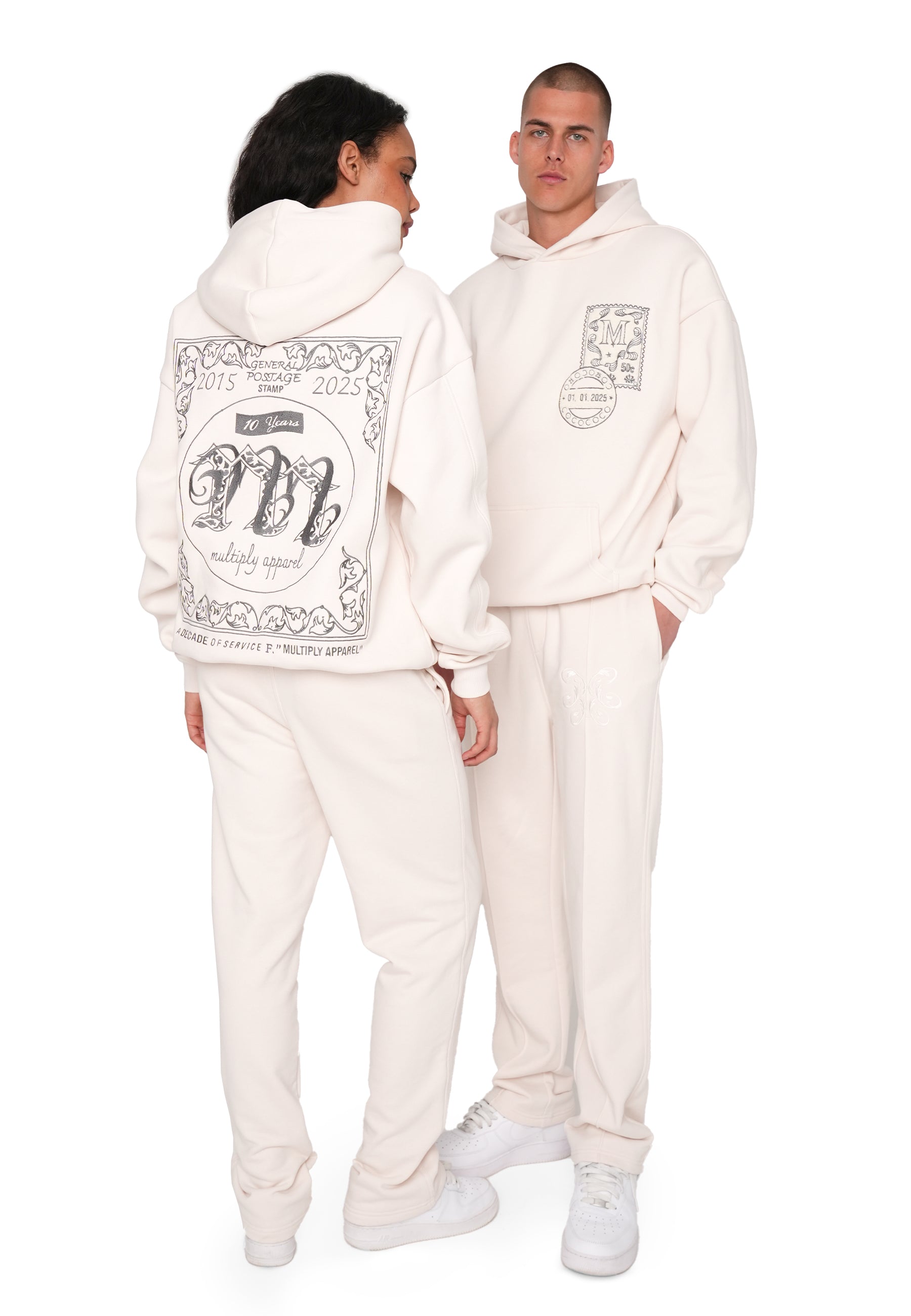 Oversize Hoodie IMPRINT White Sand
