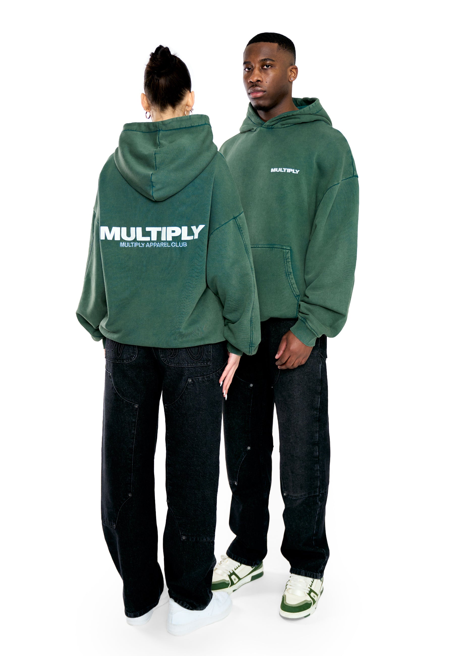 Oversize Hoodie MULTIPLY Botanical Garden Washed