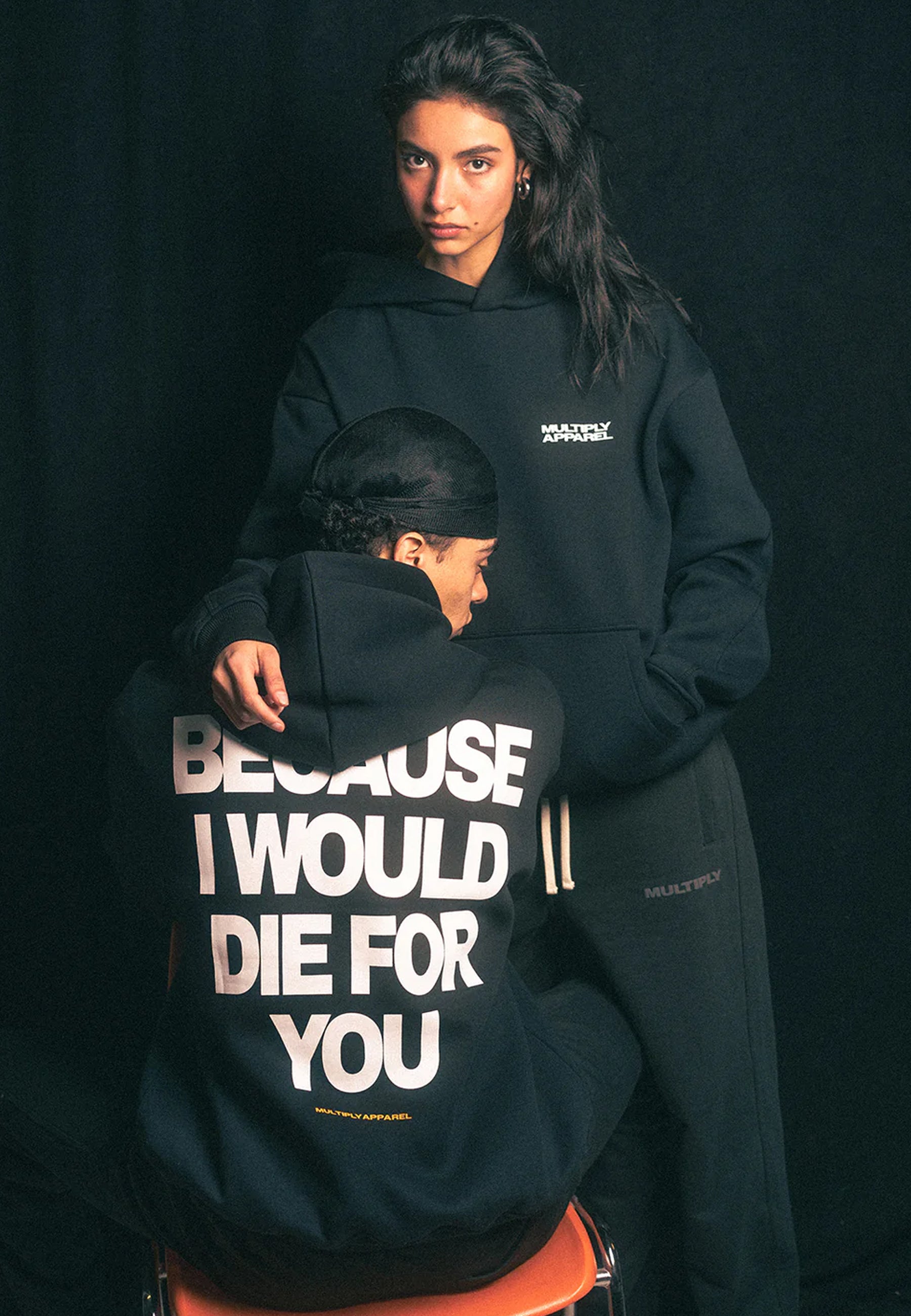Oversize Hoodie DIE FOR YOU Black