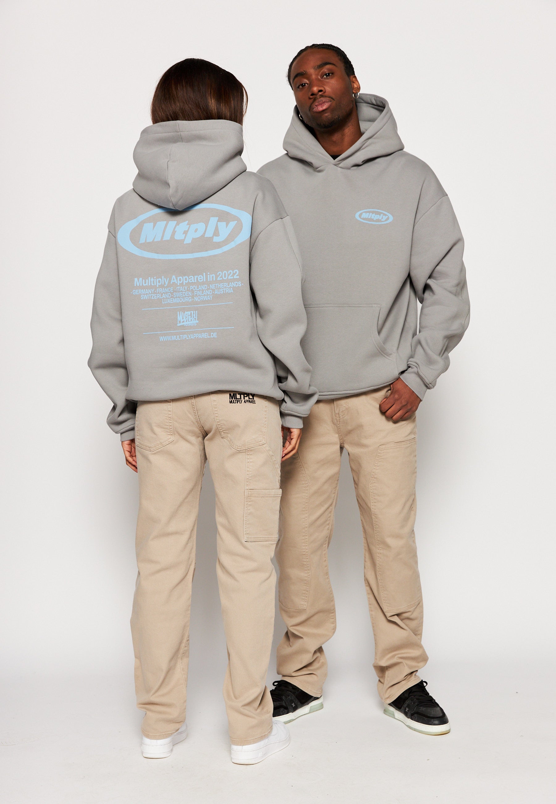 Oversize hoodie CIRCLE Moon Mist Soda Washed