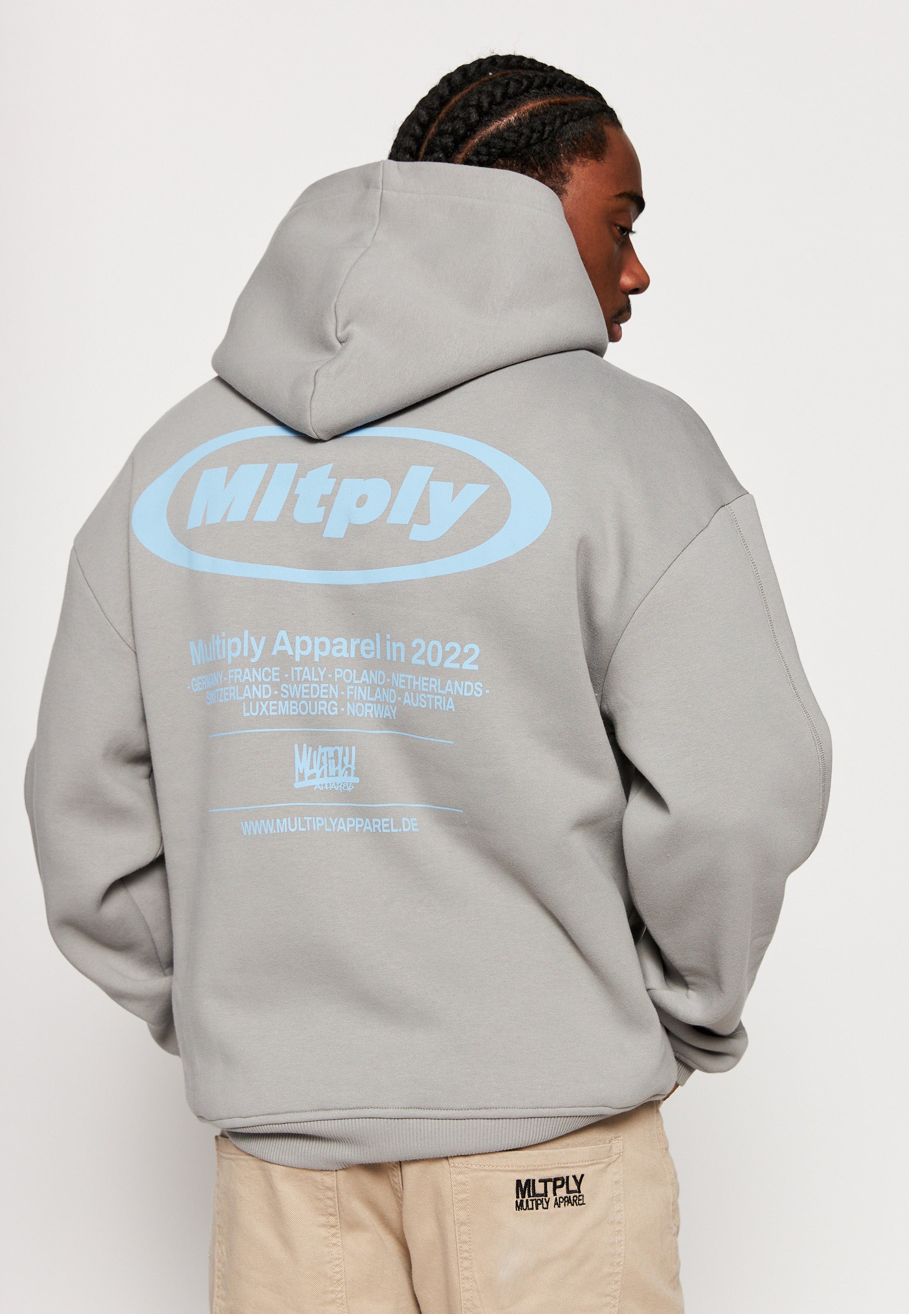 Oversize hoodie CIRCLE Moon Mist Soda Washed