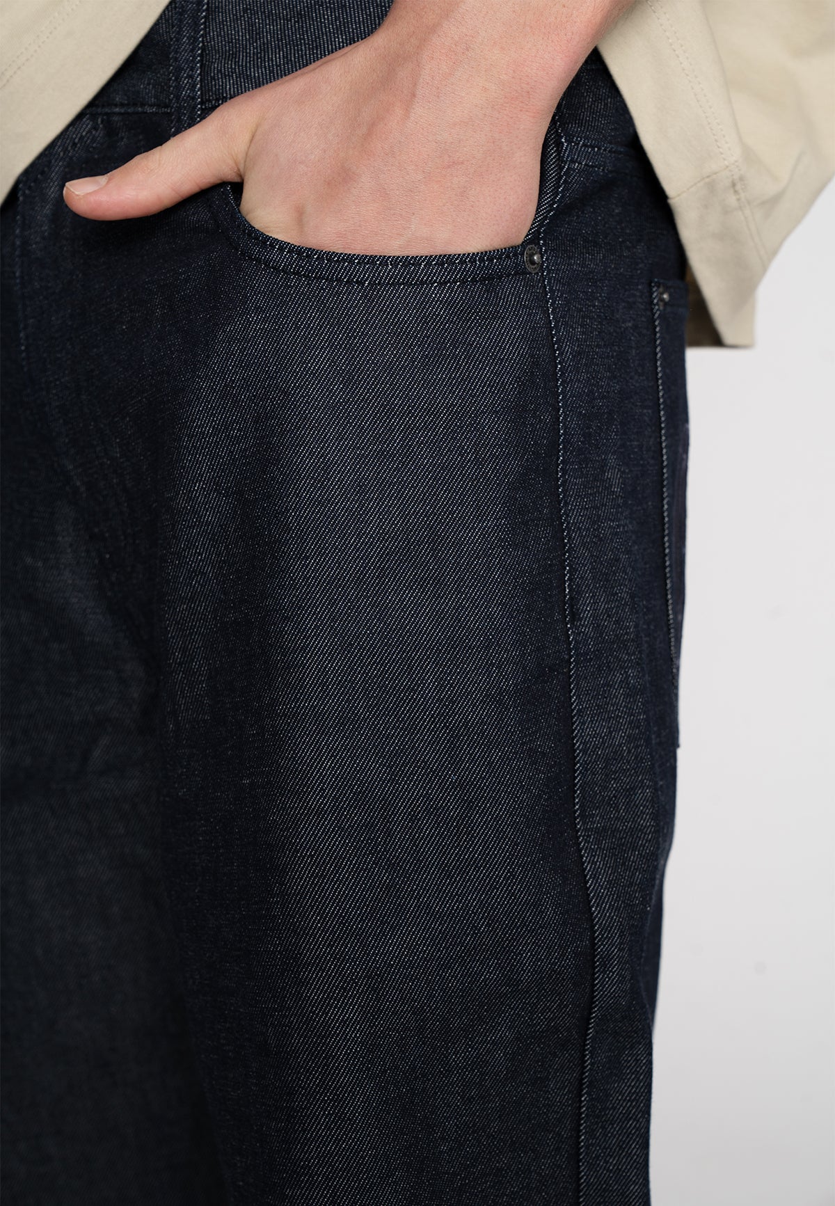 Wide Straight Jeans SLICK Blue Grey