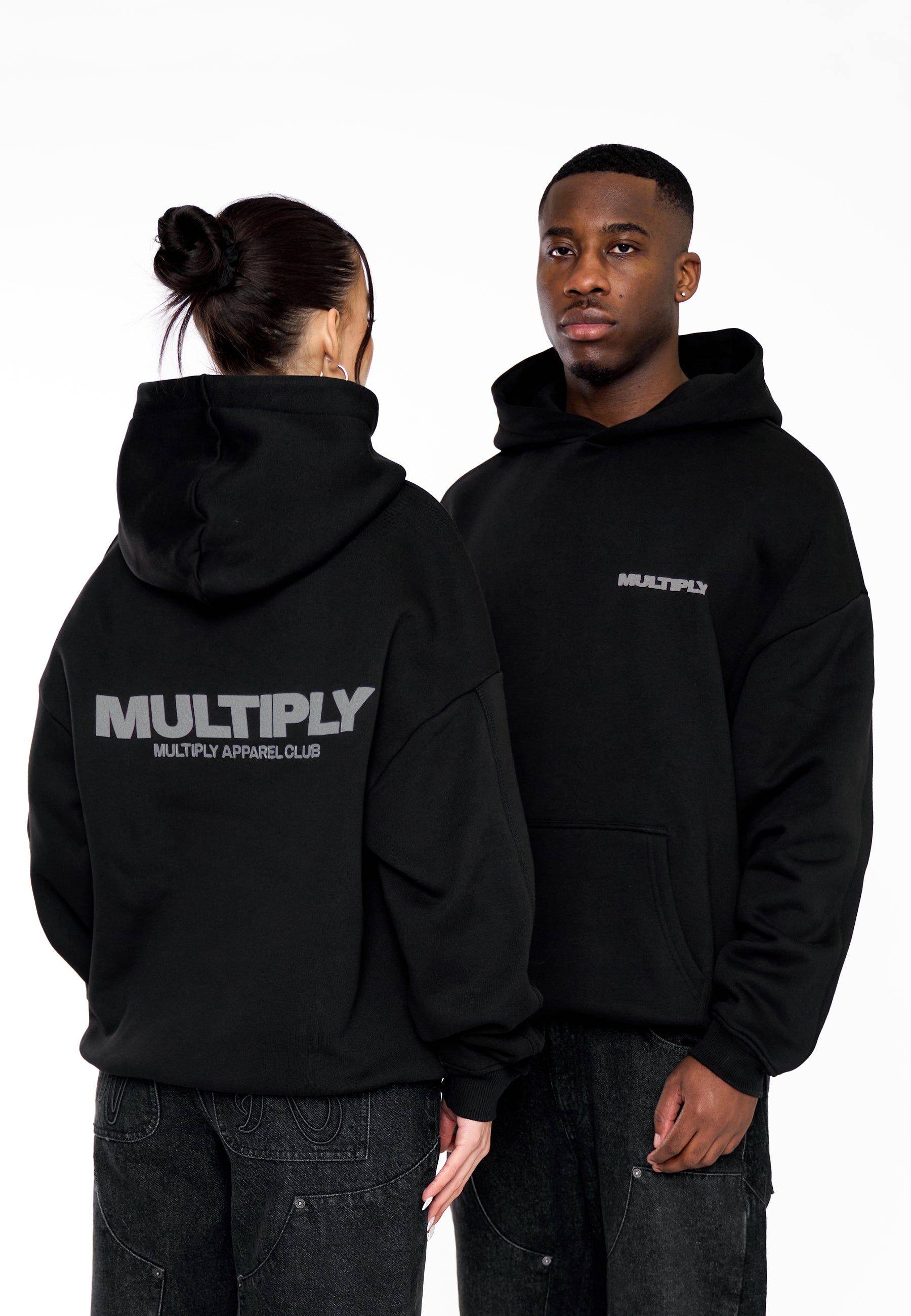 Oversize Hoodie MULTIPLY 2 Black