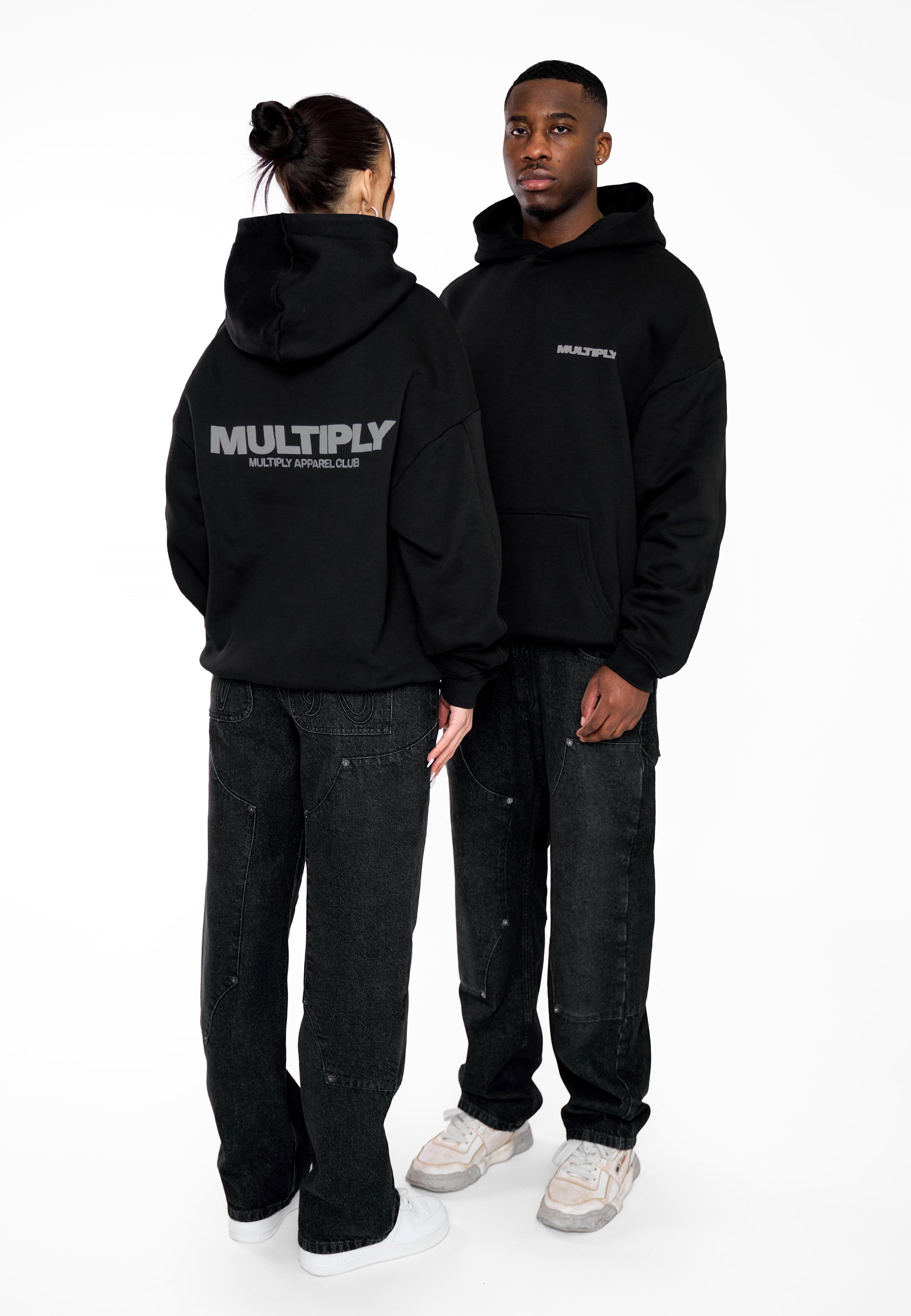 Oversize Hoodie MULTIPLY 2 Black