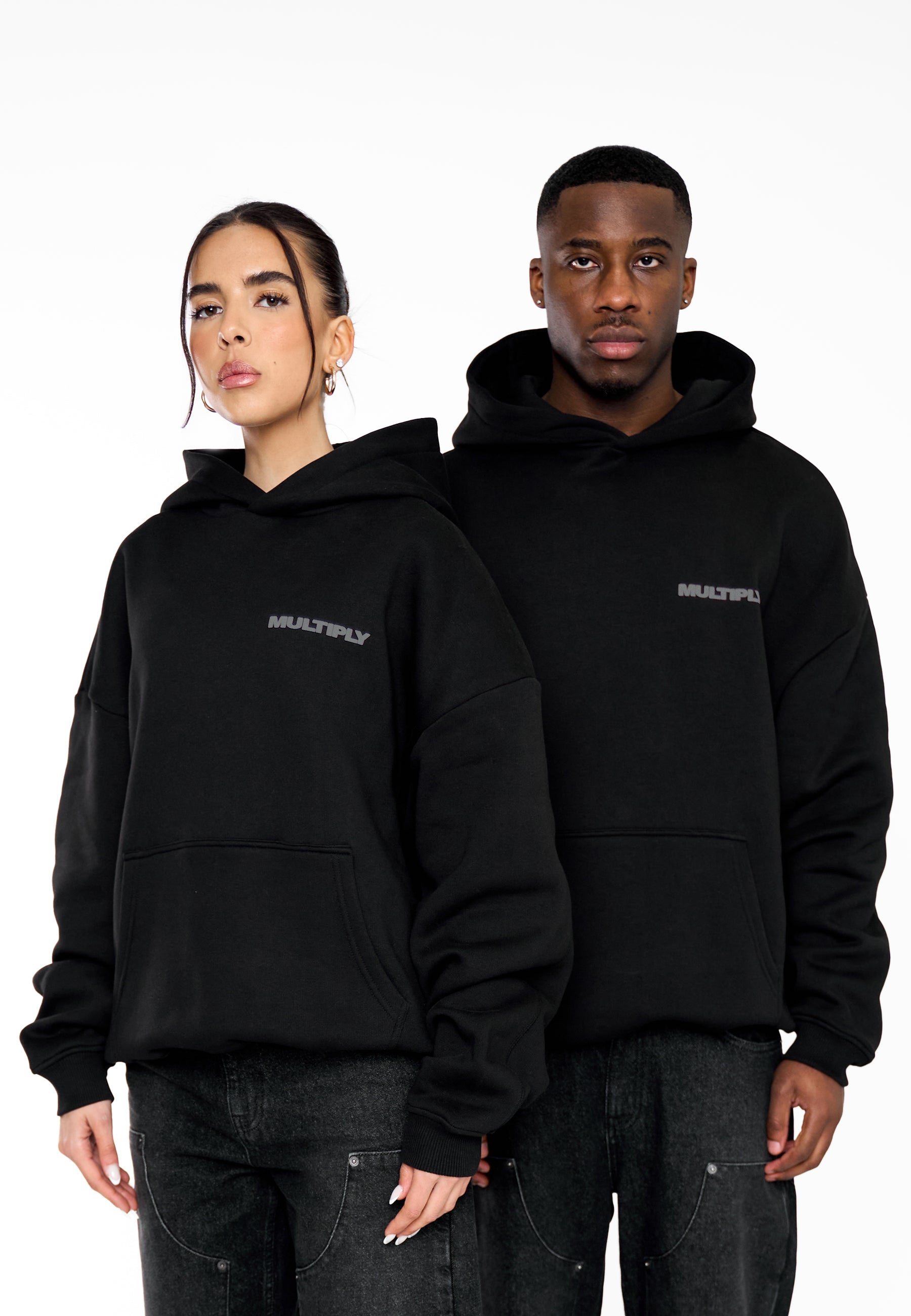 Oversize Hoodie MULTIPLY 2 Black