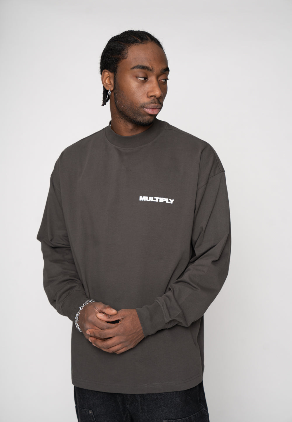 Oversize Longsleeve MULTIPLY Phantom Washed