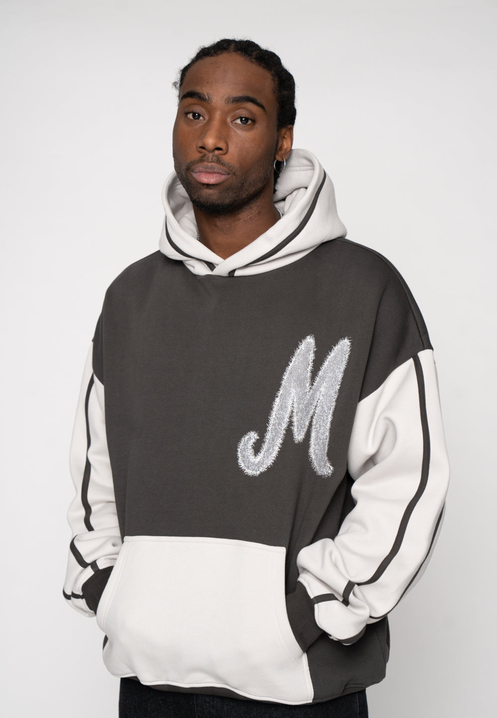 Oversize Hoodie FAUX Glacier Gray