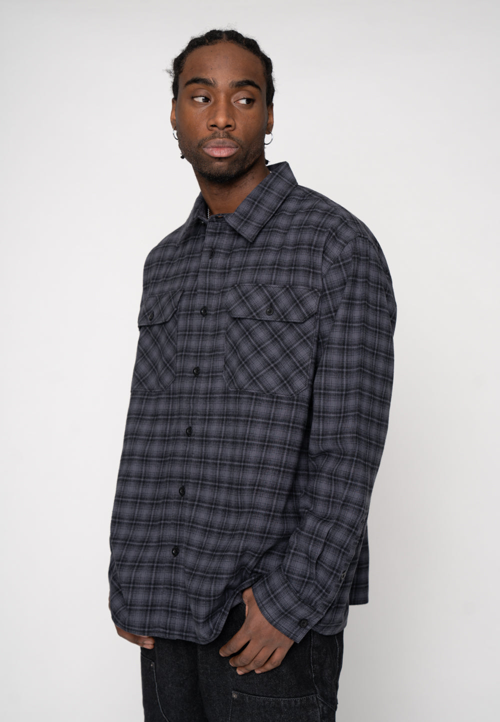 Flannel Shirt Trade Blue