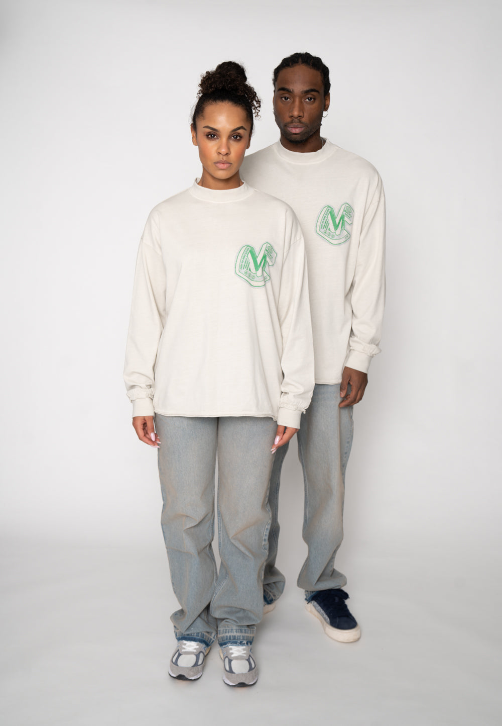 Oversize longsleeve BARIUM Glacier Gray