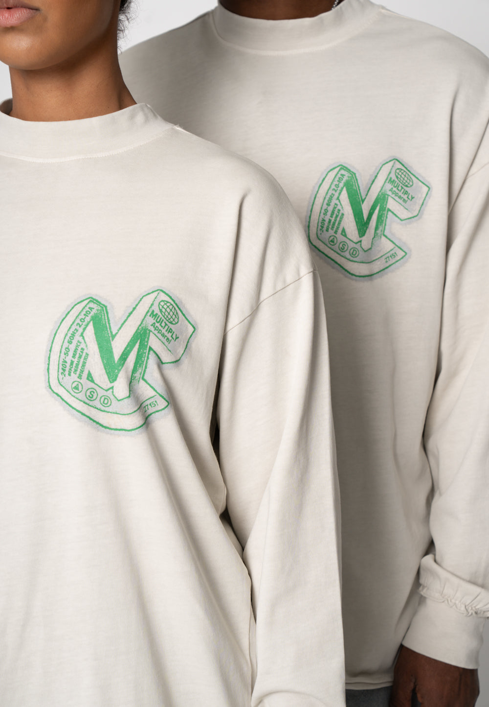 Oversize longsleeve BARIUM Glacier Gray