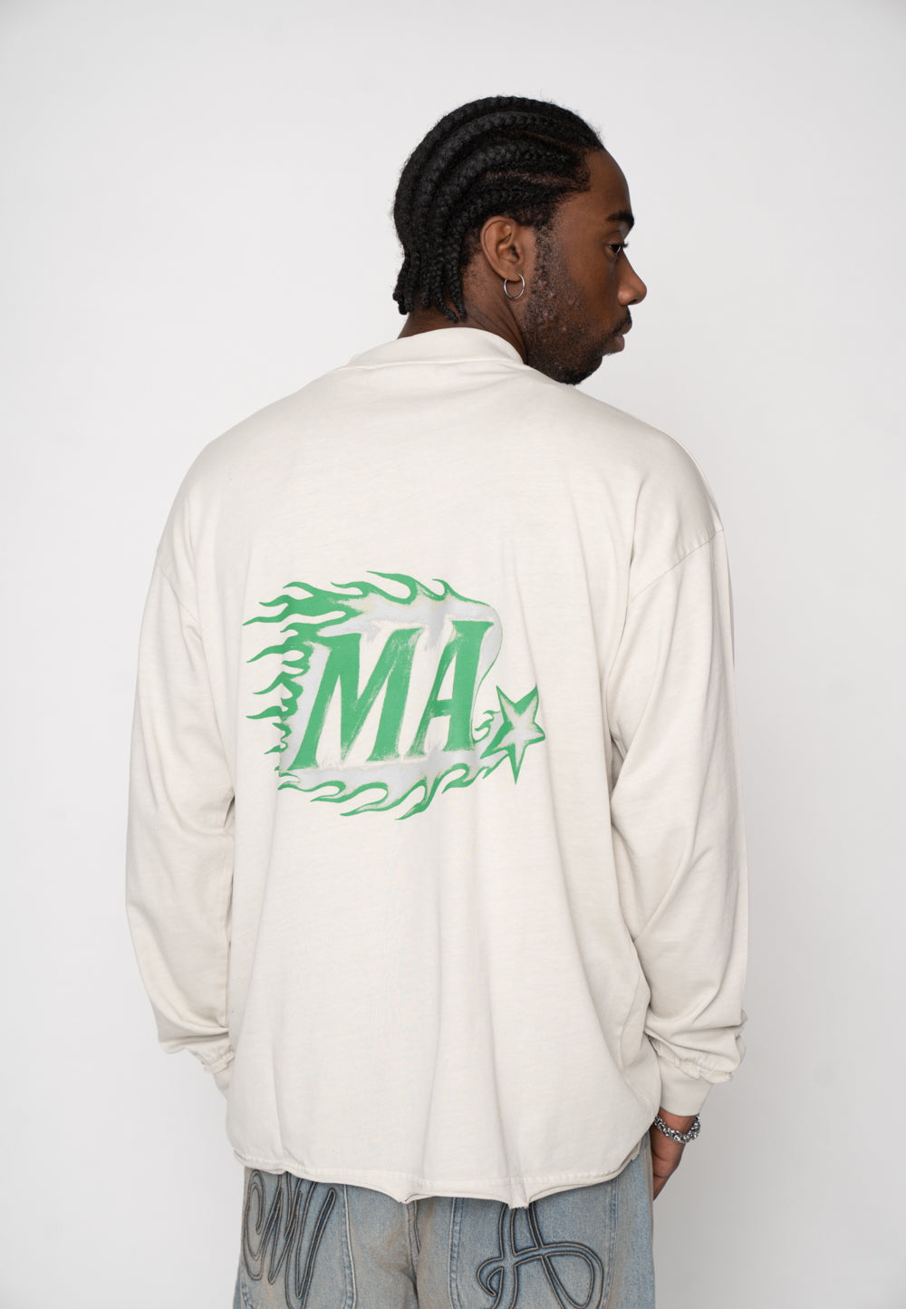 Oversize longsleeve BARIUM Glacier Gray