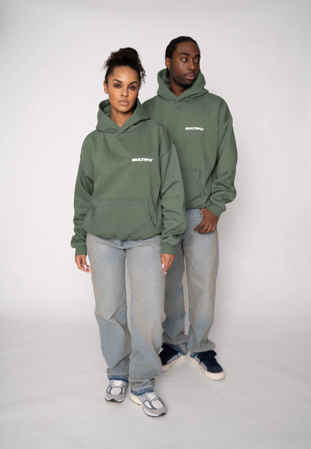 Oversized Hoodie MULTIPLY Duck Green