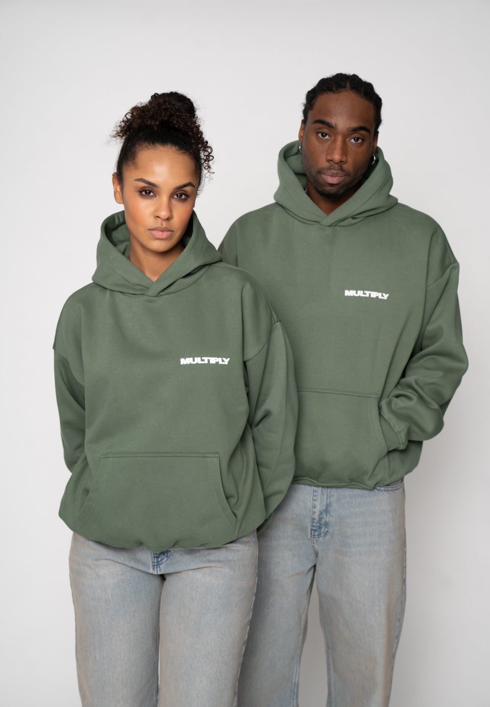 Oversized Hoodie MULTIPLY Duck Green