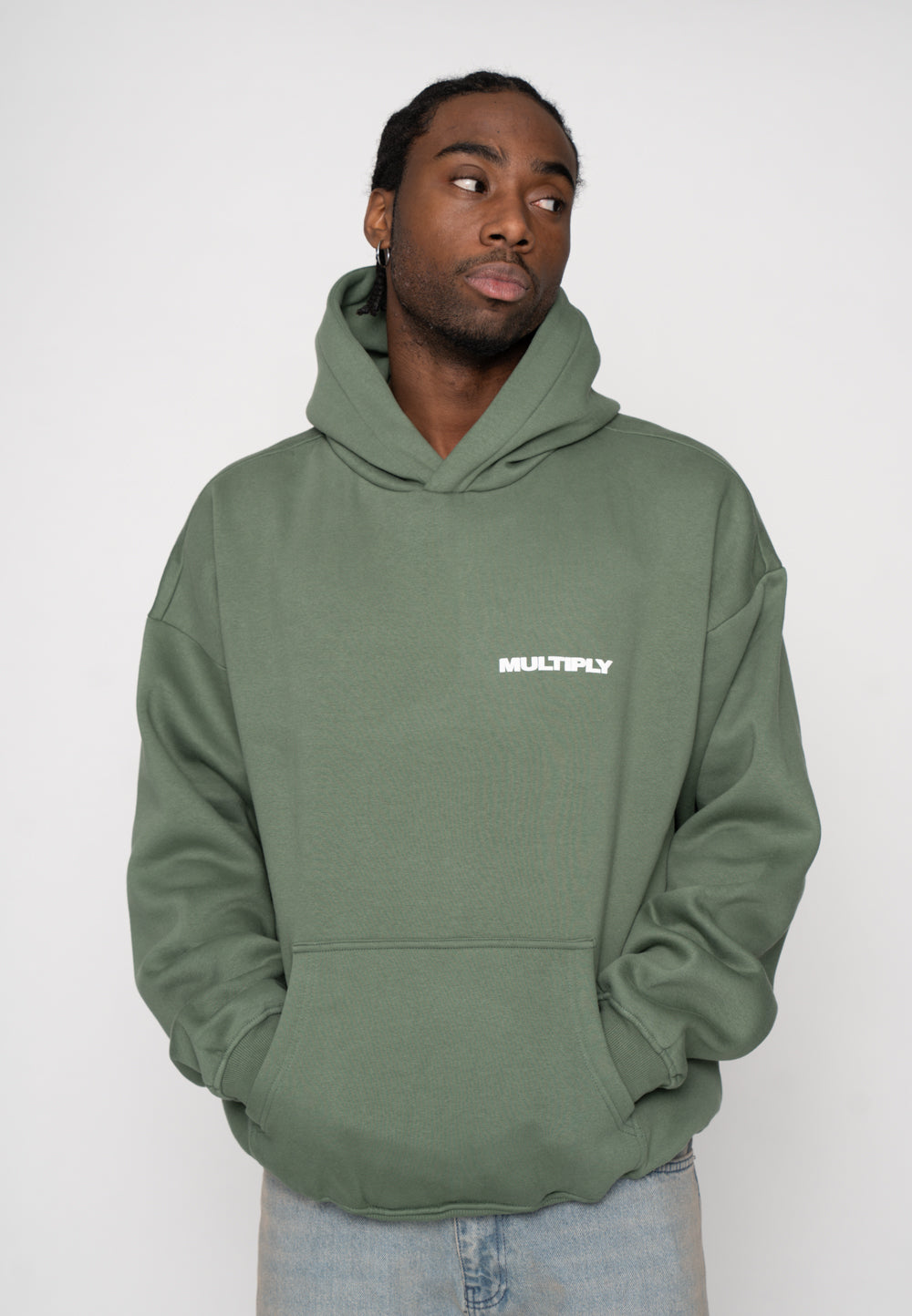 Oversized Hoodie MULTIPLY Duck Green