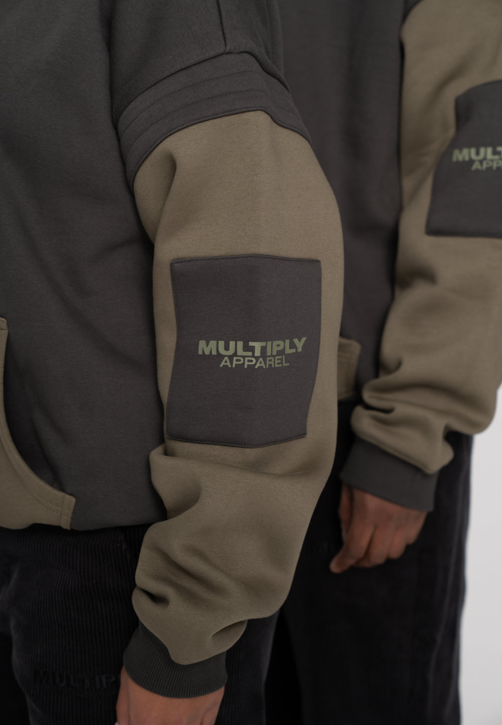 Oversized sweatshirt STACK Black Soda Washed