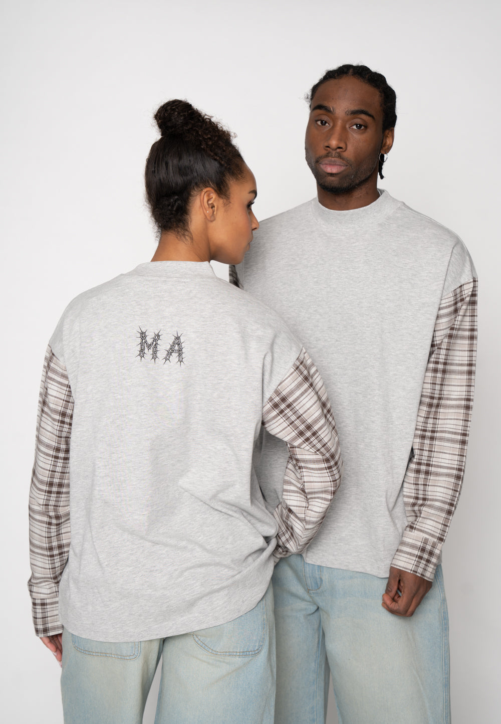 Oversize longsleeve SHACKLE Gray Melange