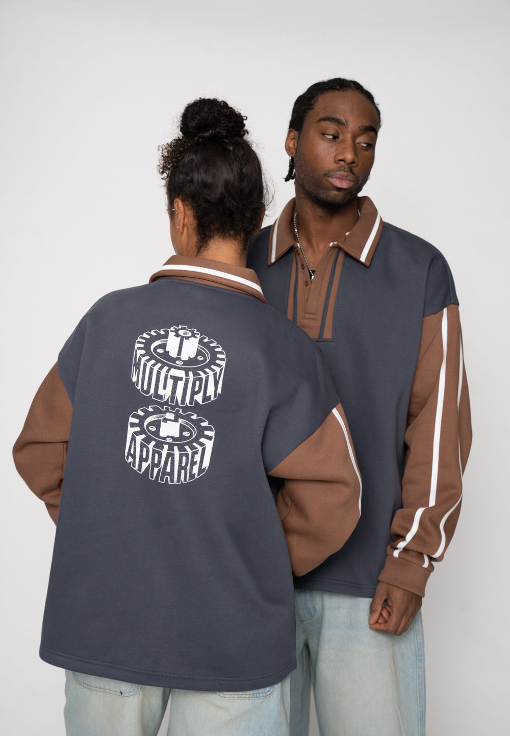 Oversized sweatshirt Polo GRIND Ombre Blue