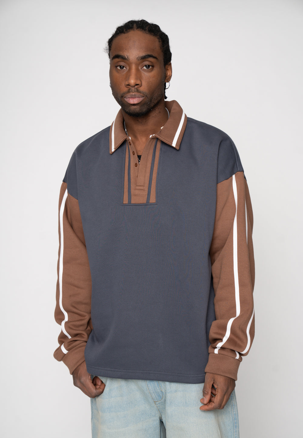 Oversized sweatshirt Polo GRIND Ombre Blue