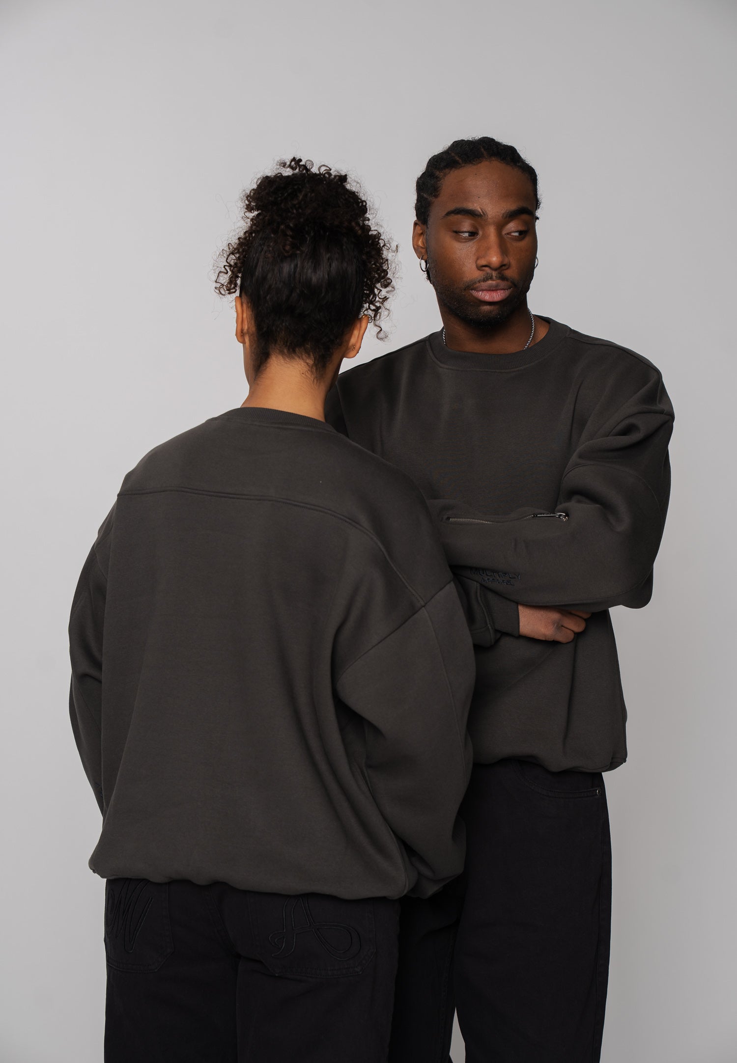 Oversized sweatshirt TATT Vasporous Gray