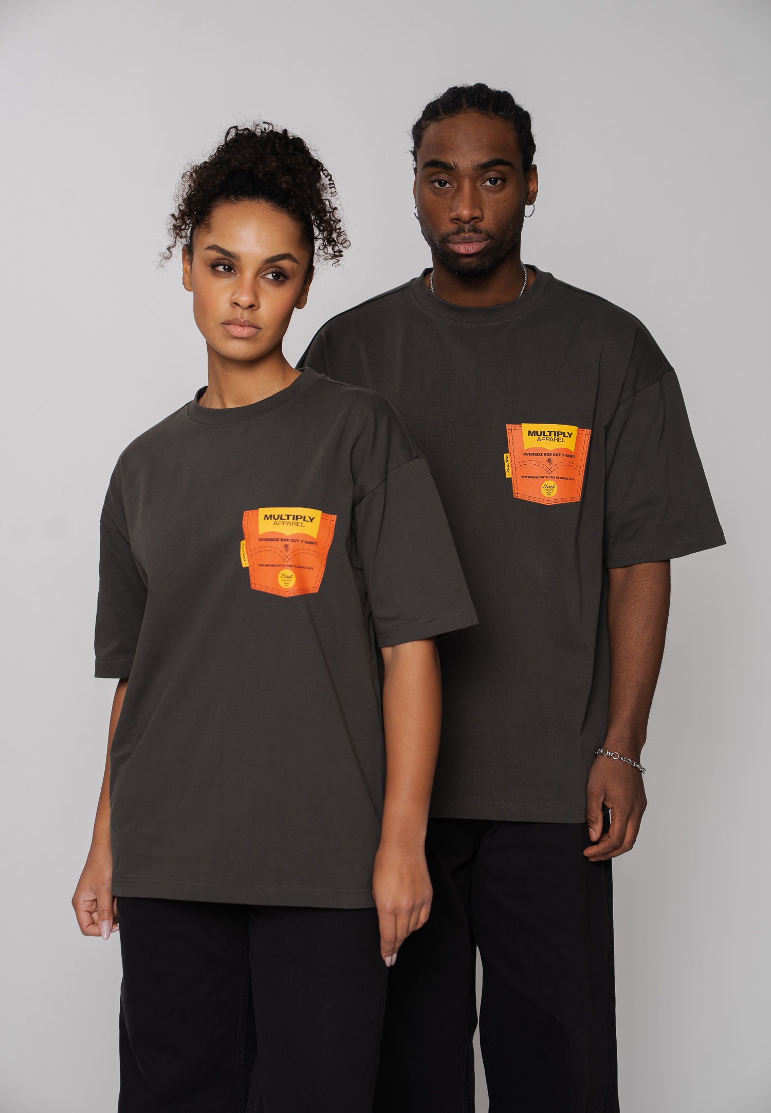 Oversized T-Shirt SNAKE SKETCH Black Soda Washed