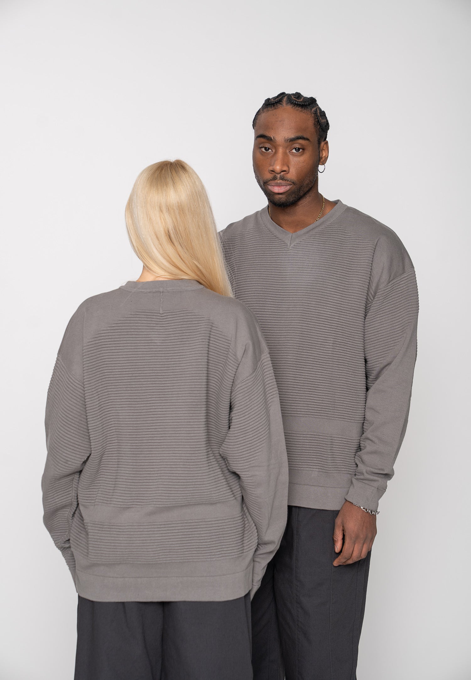 Oversized sweatshirt branding gargoyle