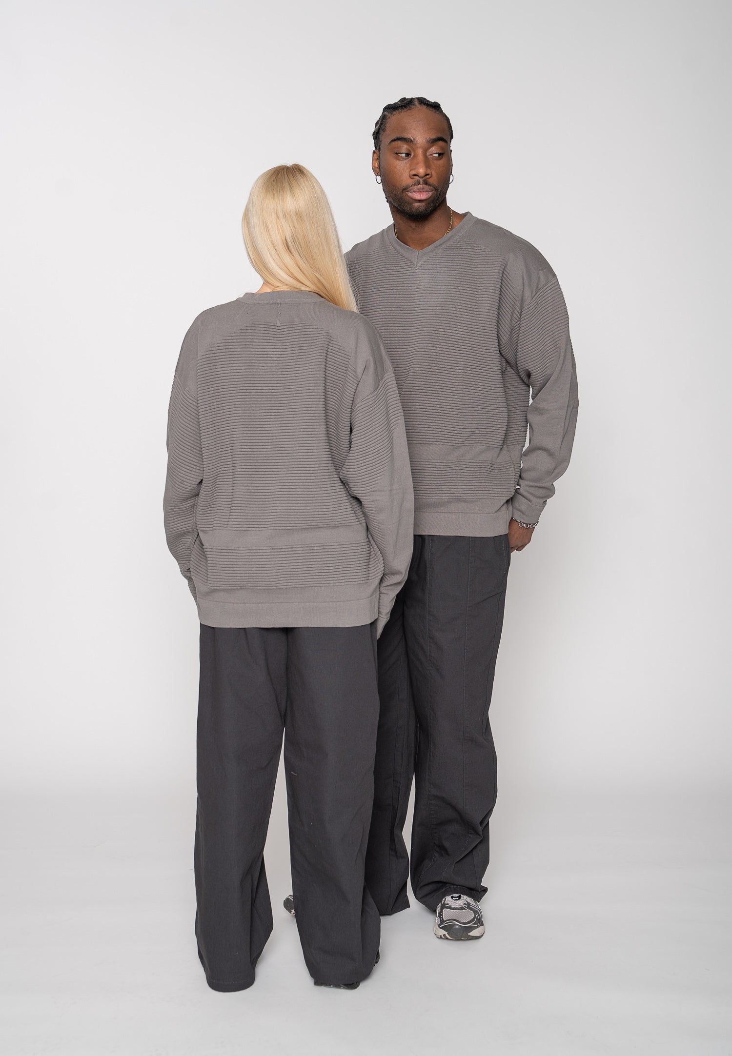 Oversized sweatshirt branding gargoyle