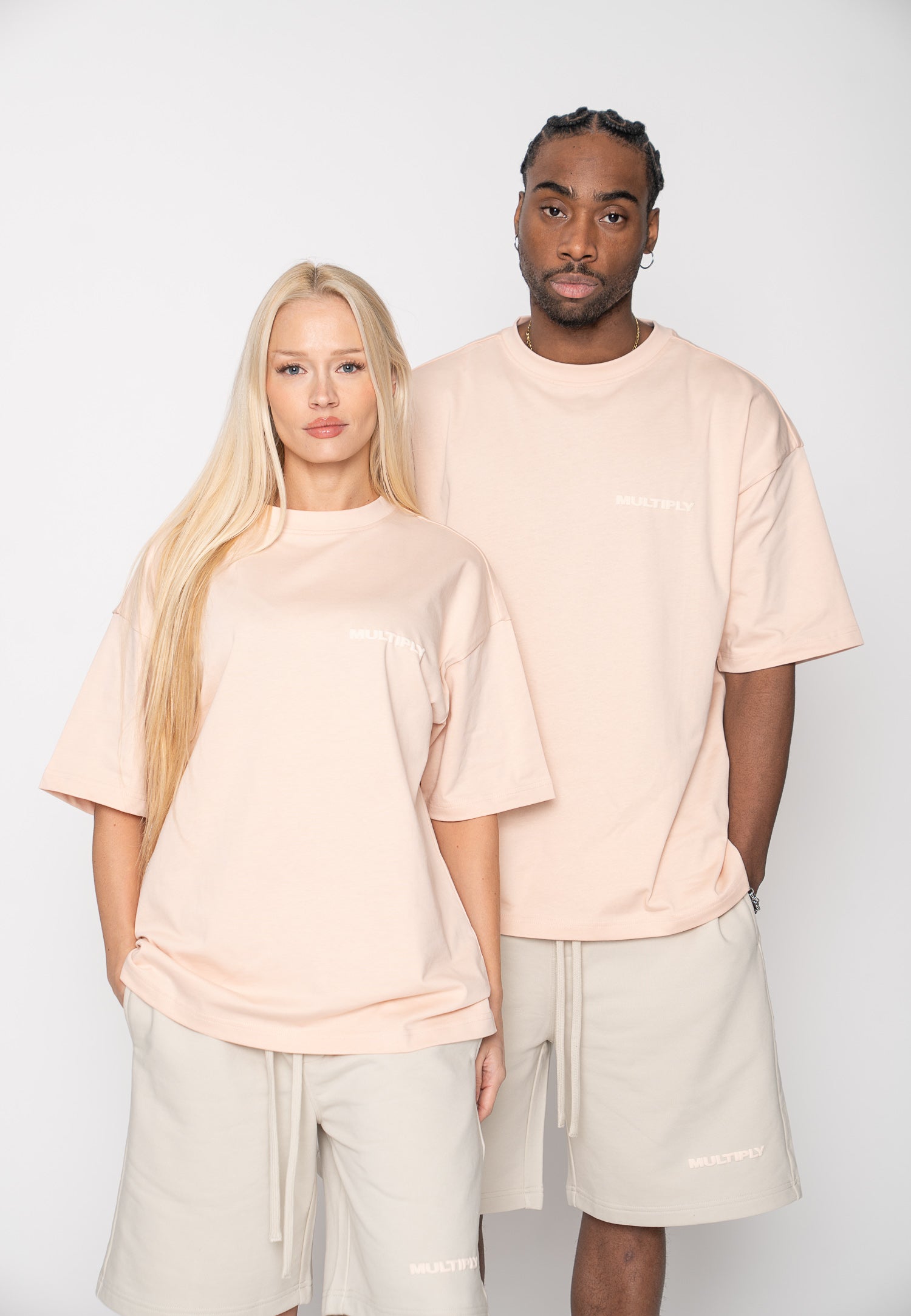 Oversized T-shirt MULTIPLY Straw