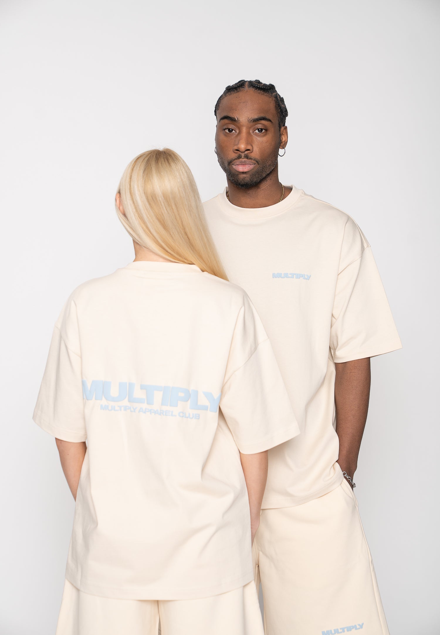 Oversized T-shirt MULTIPLY Straw