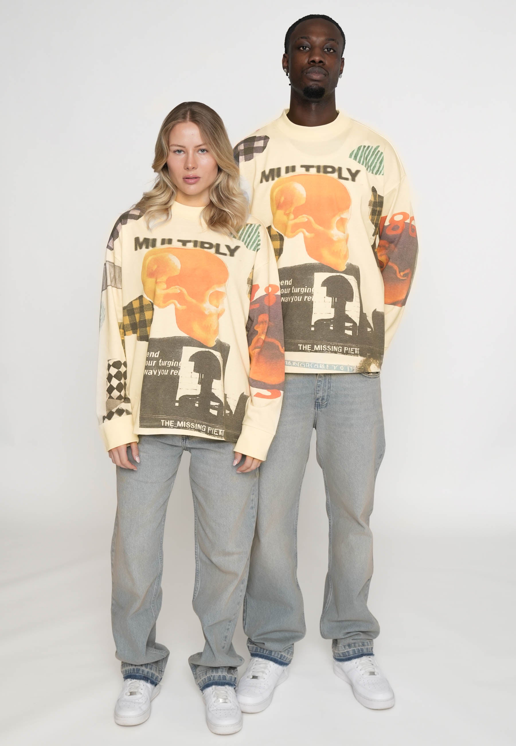 Oversize Longsleeve QUILT Cloud Cream