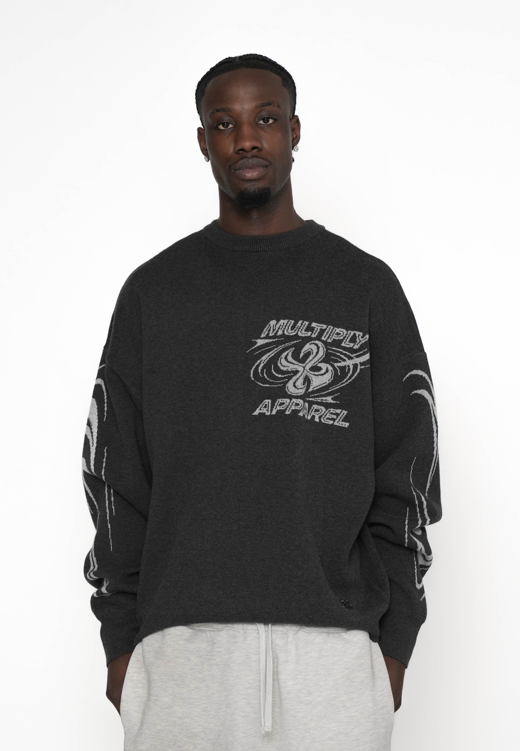 Oversize Sweatshirt TATTOED Anthrazit