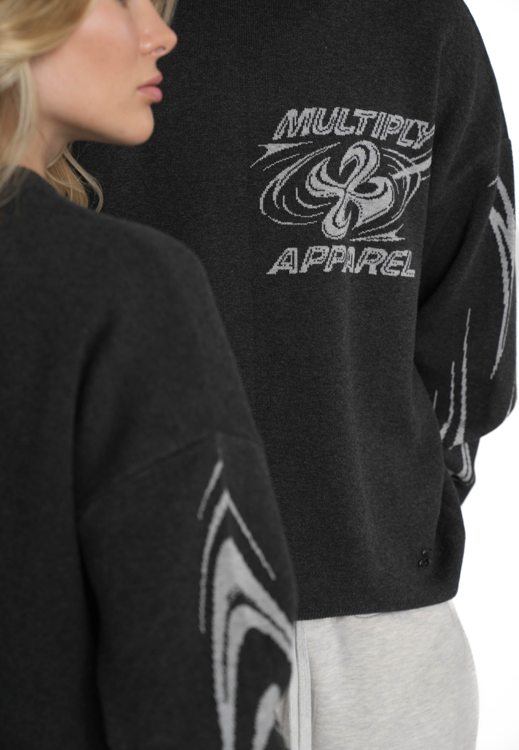 Oversize Sweatshirt TATTOED Anthrazit