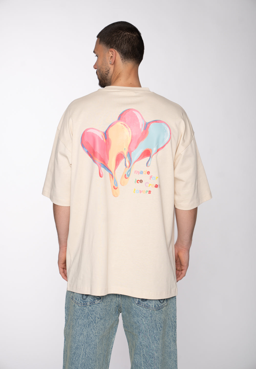 Oversize longsleeve HORSE SKETCH Black Soda Washed