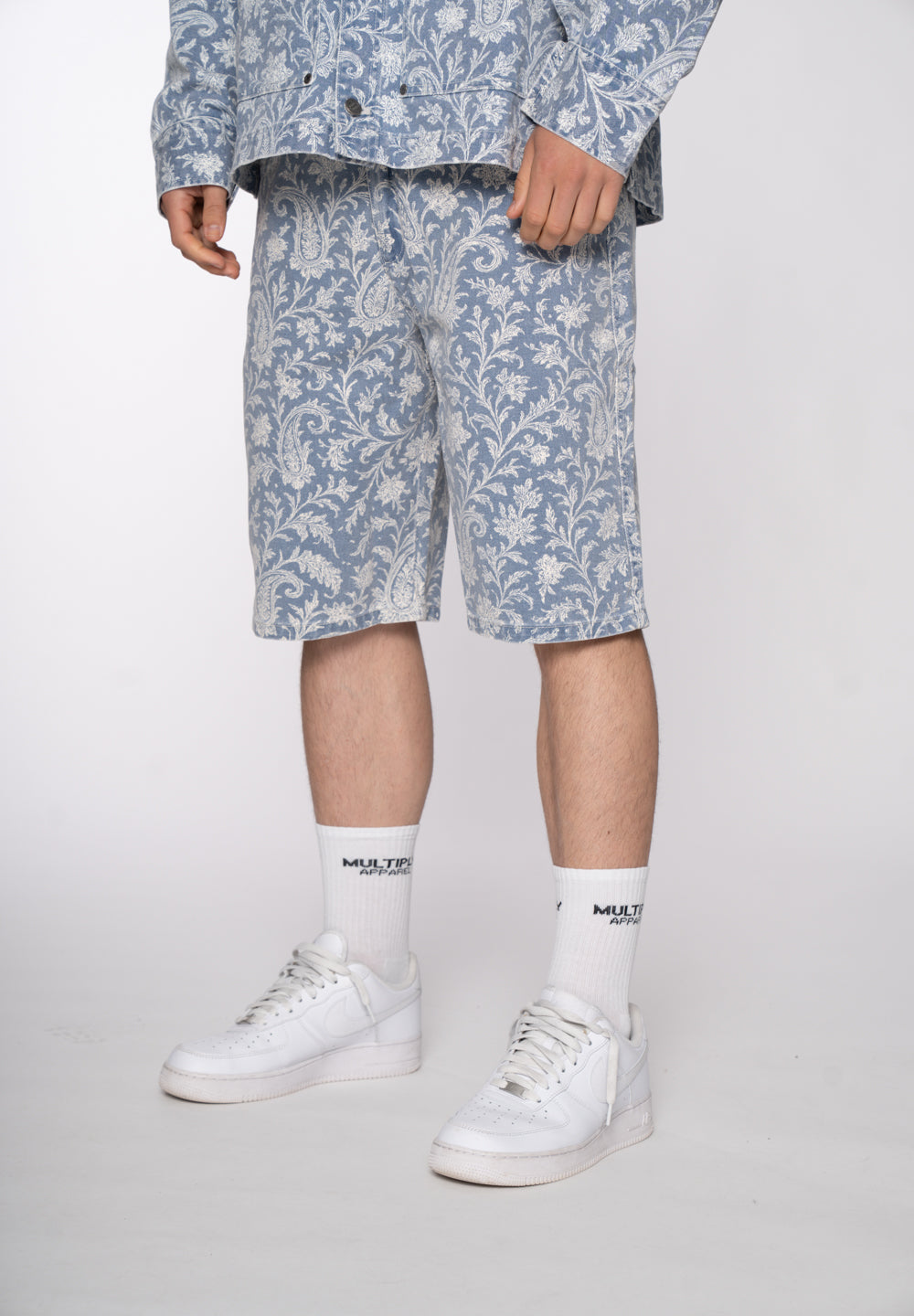Jorts PAISLEY TWO Light Blue