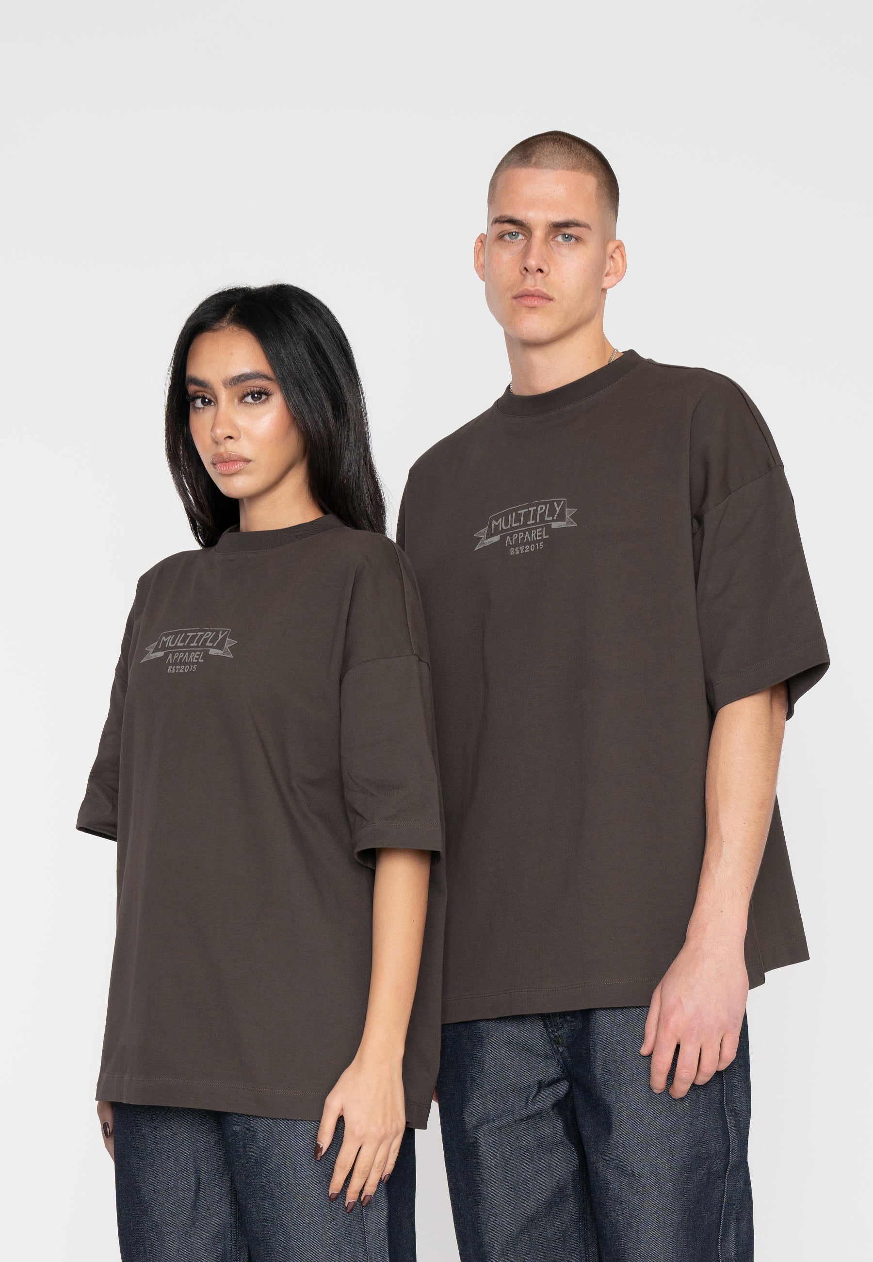 Oversize T-Shirt ALL YOU NEED Turkish Coffee