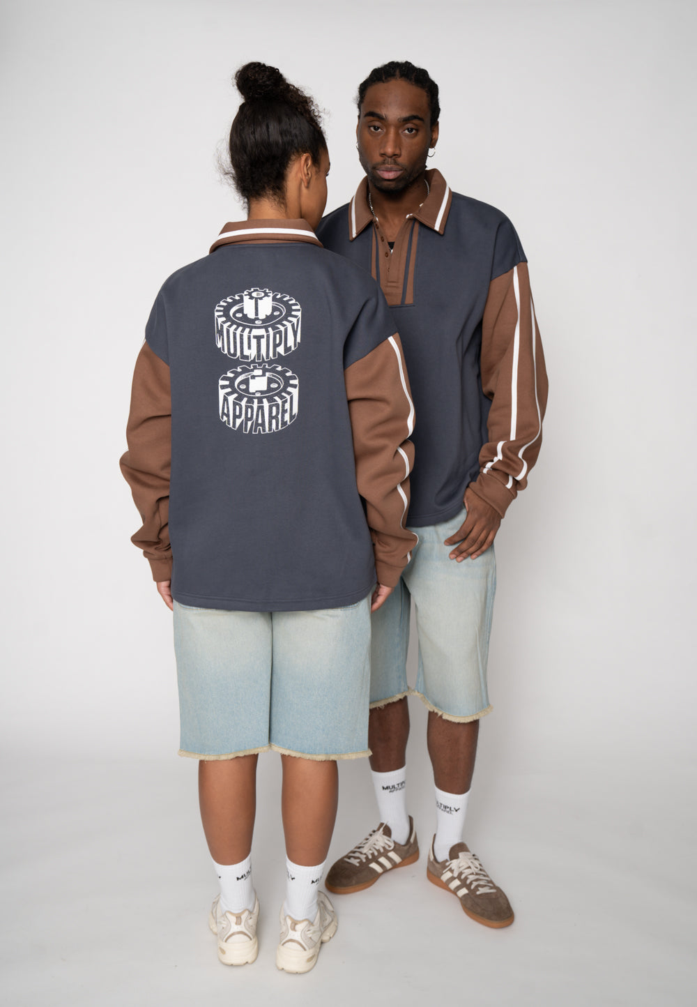 Oversized sweatshirt Polo GRIND Ombre Blue